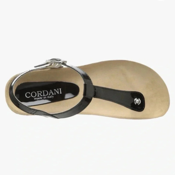 CORDANI Ladies Gene Italian T-Strap Wedge Sandal US 9 - Picture 3 of 8